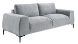 Middleton Sofa: Light Grey linen