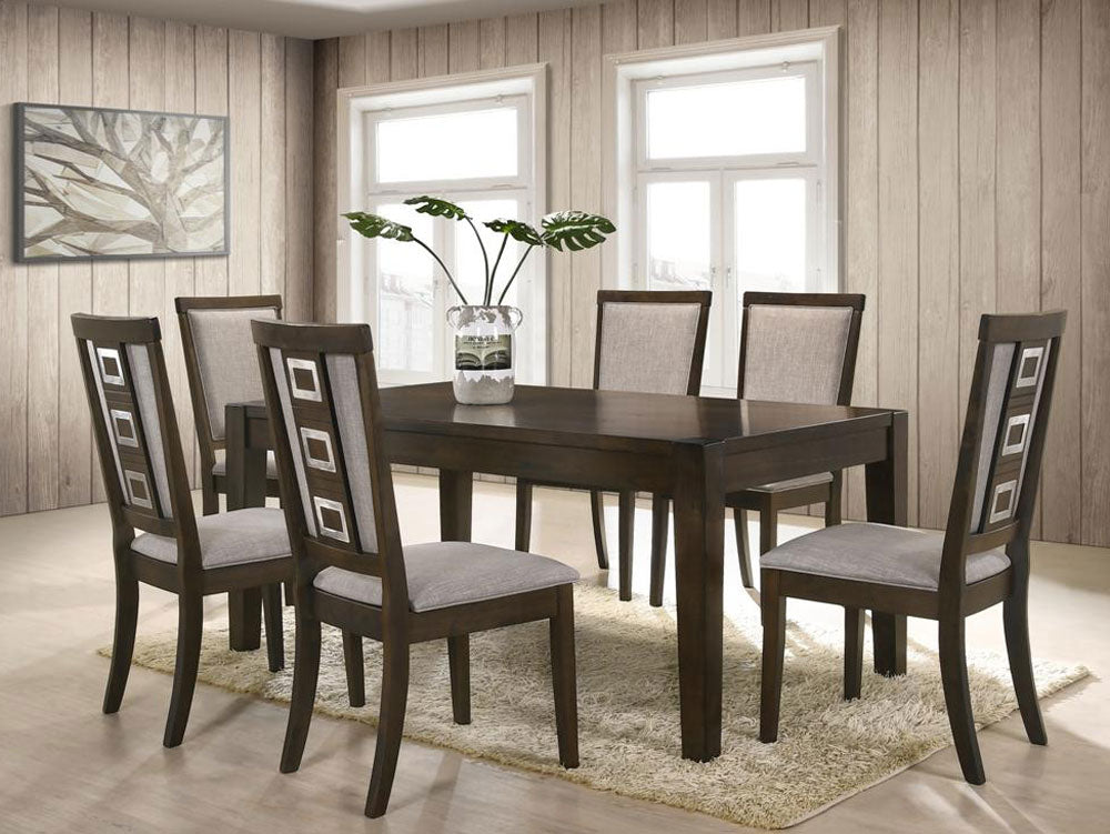 Sousanna Dinette with Upholstered chairs (7pc)