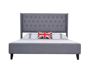 Lenci Fabric Bed (Grey)