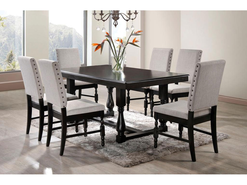 Rhoda Dining with Upholstered Chairs (7pc)