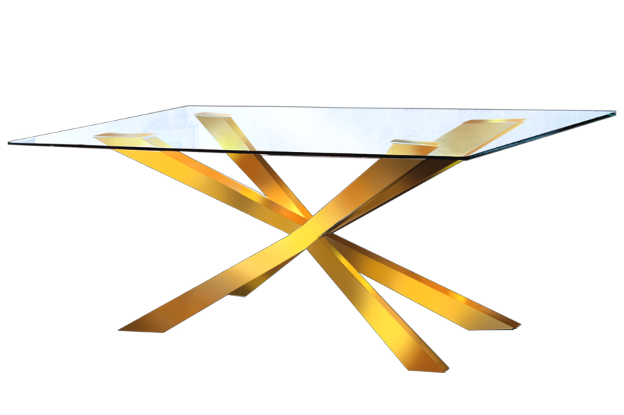 Merlin Dining Table (Gold)