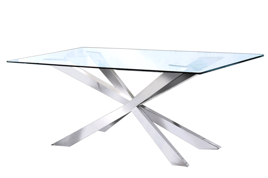 Merlin Dining Table (Silver)